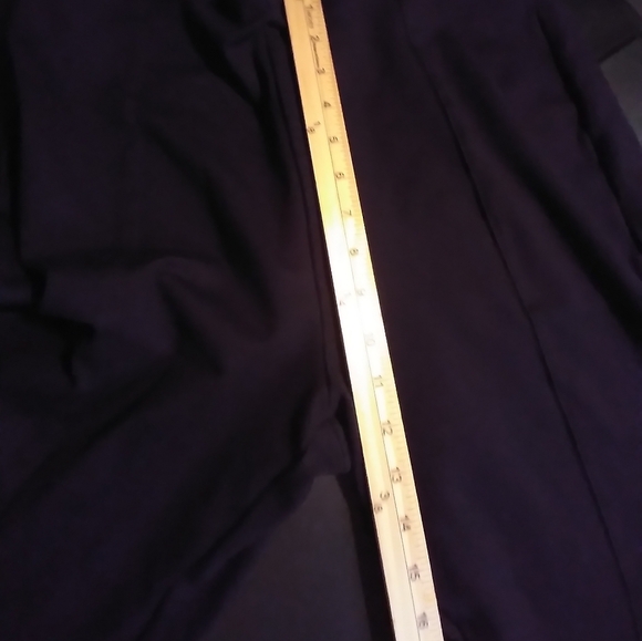 Womens Black Yoga Pants XL Stretch Casual Viscose Blend Back Pockets Walking - Picture 3 of 6